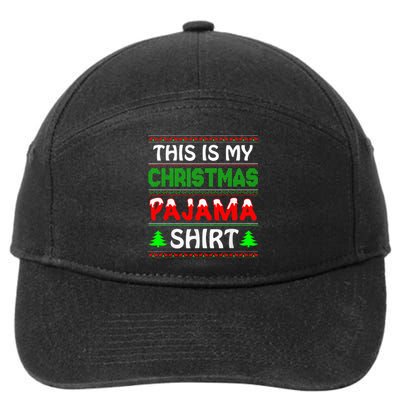 This Is My Christmas Pajamas 7-Panel Snapback Hat