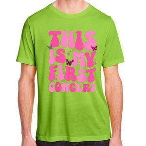 This Is My First Concert Music Event Retro Groovy Girl Adult ChromaSoft Performance T-Shirt