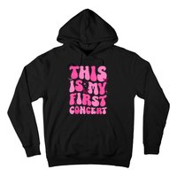 This Is My First Concert Music Event Retro Groovy Girl Hoodie