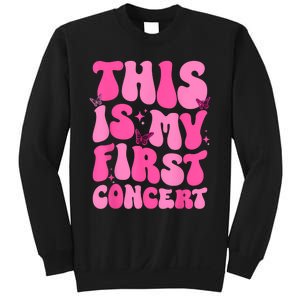 This Is My First Concert Music Event Retro Groovy Girl Sweatshirt