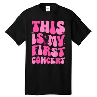 This Is My First Concert Music Event Retro Groovy Girl Tall T-Shirt