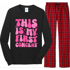 This Is My First Concert Music Event Retro Groovy Girl Long Sleeve Pajama Set