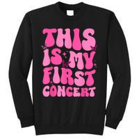 This Is My First Concert Music Event Retro Groovy Girl Tall Sweatshirt