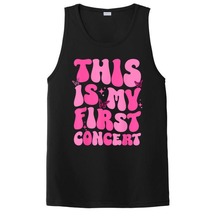 This Is My First Concert Music Event Retro Groovy Girl PosiCharge Competitor Tank