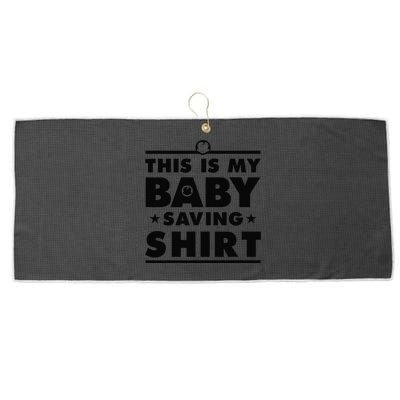 This Is My Baby Saving Intactivist Gift Large Microfiber Waffle Golf Towel