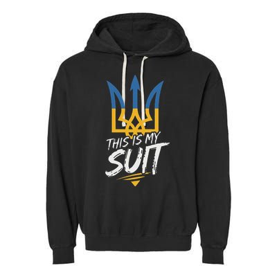 This Is My Suit IM Not Playing Cards Tramp Zelensky Ukraine Garment-Dyed Fleece Hoodie