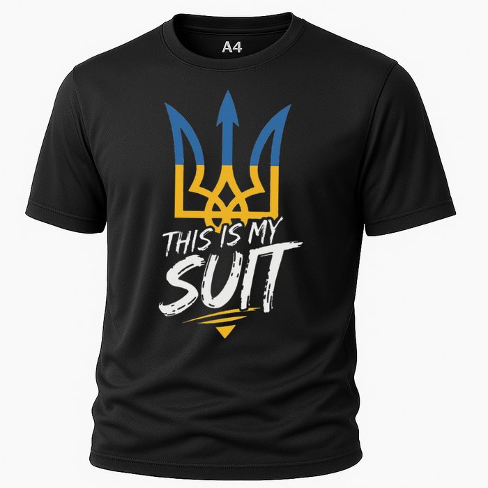 This Is My Suit IM Not Playing Cards Tramp Zelensky Ukraine Cooling Performance Crew T-Shirt