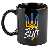 This Is My Suit IM Not Playing Cards Tramp Zelensky Ukraine 11oz C Handle Ceramic Mug