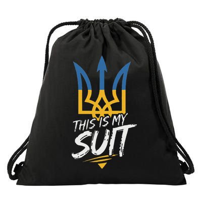This Is My Suit IM Not Playing Cards Tramp Zelensky Ukraine Drawstring Bag
