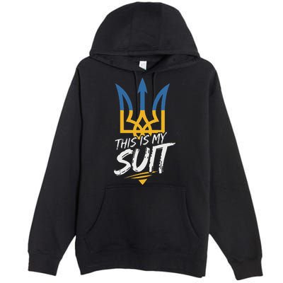 This Is My Suit IM Not Playing Cards Tramp Zelensky Ukraine Premium Pullover Hoodie
