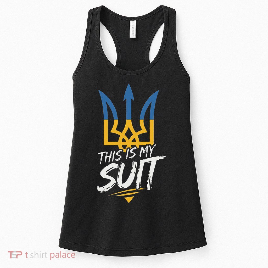 This Is My Suit IM Not Playing Cards Tramp Zelensky Ukraine Womens Tank Top