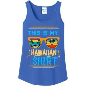 This Is My Hawaiian Tropical Luau Costume Party Hawaii Ladies Essential Tank