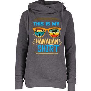 This Is My Hawaiian Tropical Luau Costume Party Hawaii Womens Funnel Neck Pullover Hood