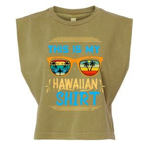 This Is My Hawaiian Tropical Luau Costume Party Hawaii Garment-Dyed Women's Muscle Tee