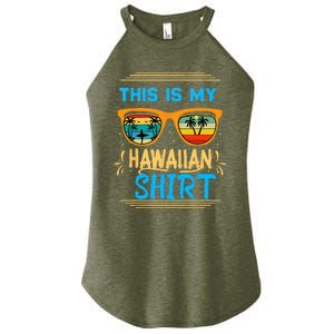 This Is My Hawaiian Tropical Luau Costume Party Hawaii Women's Perfect Tri Rocker Tank