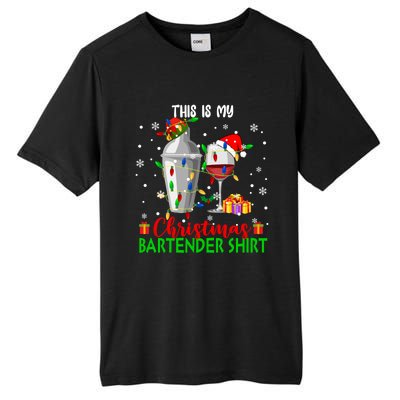 This Is My Xmas Bartender Cool Gift Santa Bartender Tools Gift Tall Fusion ChromaSoft Performance T-Shirt