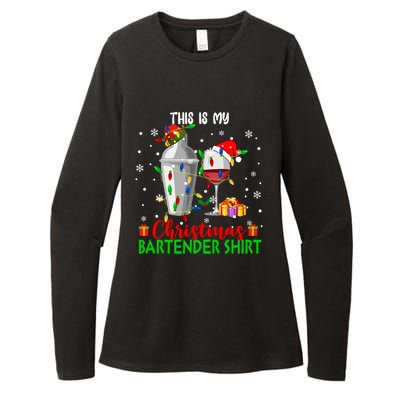 This Is My Xmas Bartender Cool Gift Santa Bartender Tools Gift Womens CVC Long Sleeve Shirt