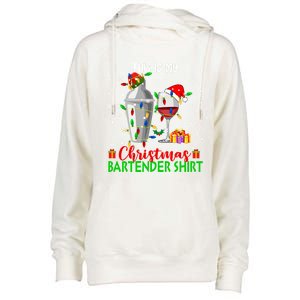 This Is My Xmas Bartender Cool Gift Santa Bartender Tools Gift Womens Funnel Neck Pullover Hood