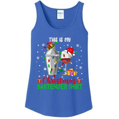 This Is My Xmas Bartender Cool Gift Santa Bartender Tools Gift Ladies Essential Tank