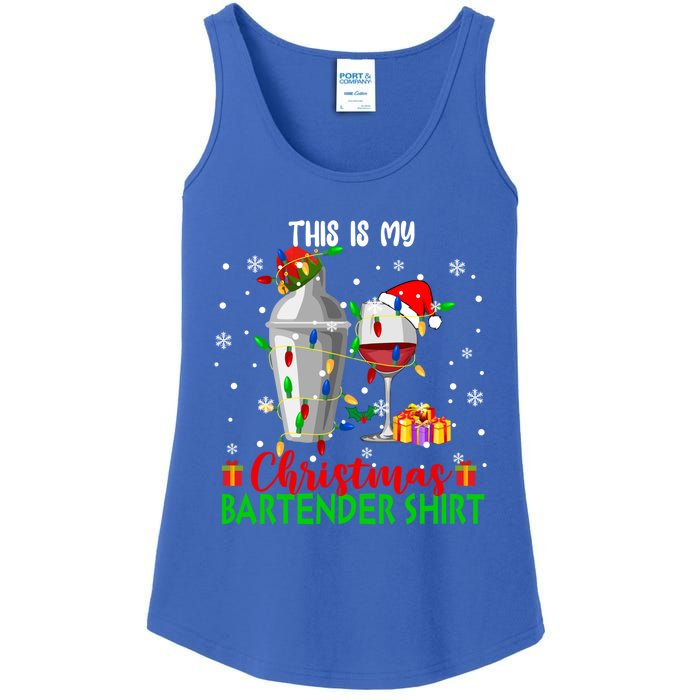 This Is My Xmas Bartender Cool Gift Santa Bartender Tools Gift Ladies Essential Tank