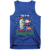 This Is My Xmas Bartender Cool Gift Santa Bartender Tools Gift Tank Top