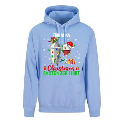 This Is My Xmas Bartender Cool Gift Santa Bartender Tools Gift Unisex Surf Hoodie