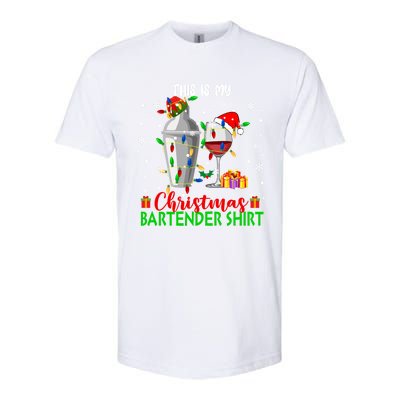 This Is My Xmas Bartender Cool Gift Santa Bartender Tools Gift Softstyle CVC T-Shirt