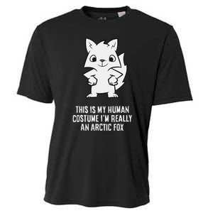 This Is My Human Costume IM Really An Arctic Fox Cooling Performance Crew T-Shirt