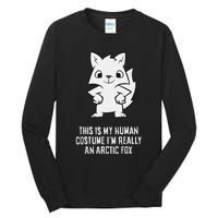 This Is My Human Costume IM Really An Arctic Fox Tall Long Sleeve T-Shirt