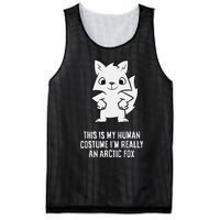 This Is My Human Costume IM Really An Arctic Fox Mesh Reversible Basketball Jersey Tank