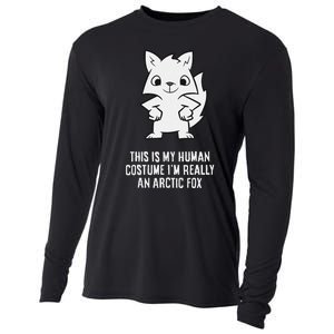 This Is My Human Costume IM Really An Arctic Fox Cooling Performance Long Sleeve Crew