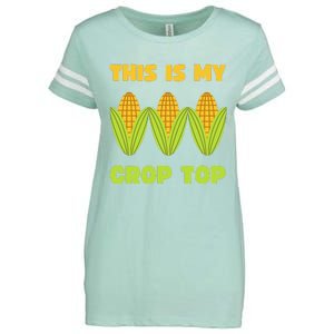 THIS IS MY CROP TOP CORN CROP TOP Enza Ladies Jersey Football T-Shirt