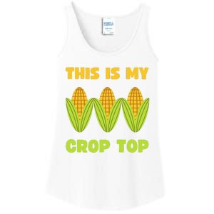 THIS IS MY CROP TOP CORN CROP TOP Ladies Essential Tank