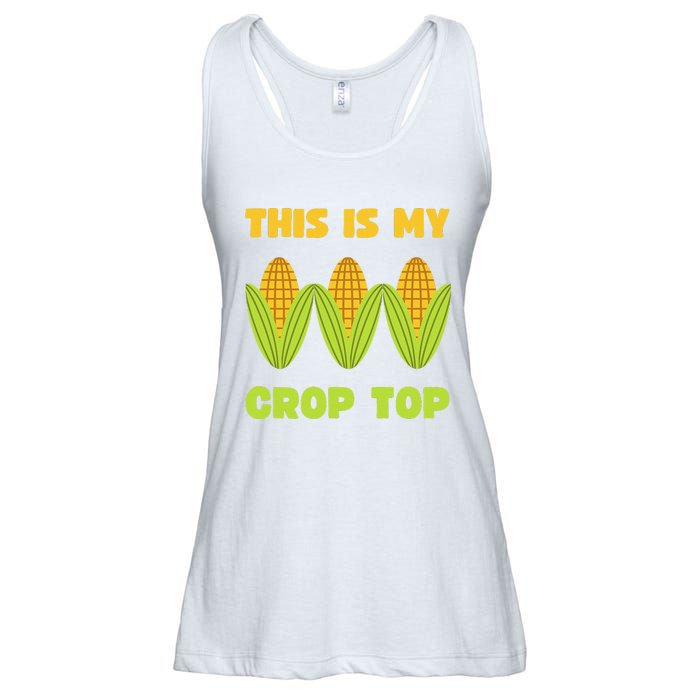 THIS IS MY CROP TOP CORN CROP TOP Ladies Essential Flowy Tank