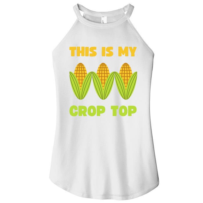 THIS IS MY CROP TOP CORN CROP TOP Women's Perfect Tri Rocker Tank