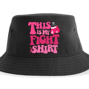 This Is My Fight Breast Cancer Ribbon Support Sustainable Bucket Hat