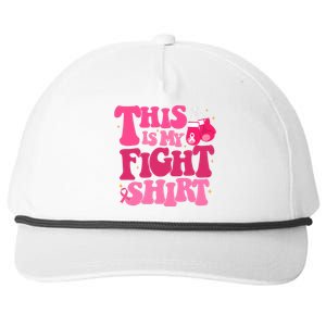 This Is My Fight Breast Cancer Ribbon Support Snapback Five-Panel Rope Hat