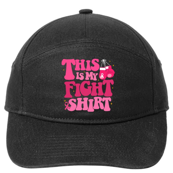 This Is My Fight Breast Cancer Ribbon Support 7-Panel Snapback Hat