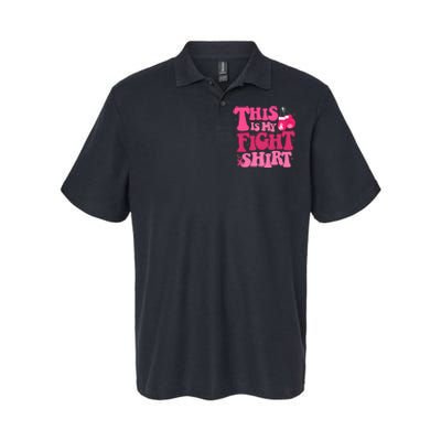 This Is My Fight Breast Cancer Ribbon Support Softstyle Adult Sport Polo