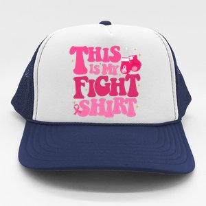 This Is My Fight Breast Cancer Ribbon Support Trucker Hat