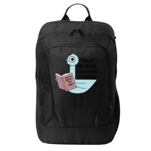 This Is My Book Character Costume Funny Pigeon Reading City Backpack