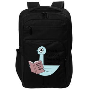 This Is My Book Character Costume Funny Pigeon Reading Impact Tech Backpack