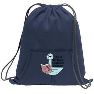 This Is My Book Character Costume Funny Pigeon Reading Sweatshirt Cinch Pack Bag