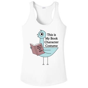 This Is My Book Character Costume Funny Pigeon Reading Ladies PosiCharge Competitor Racerback Tank