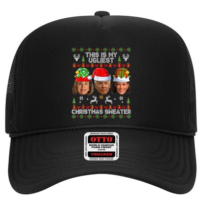 This Is My Ugliest Christmas Antibiden Sweater Funny Xmas Trucker Hat