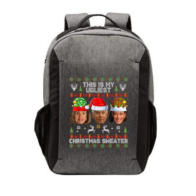 This Is My Ugliest Christmas Antibiden Sweater Funny Xmas Vector Backpack