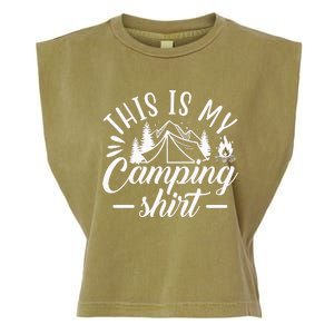 This Is My Camping Gift Funny Statet Saying Funny Gift Garment-Dyed Women's Muscle Tee