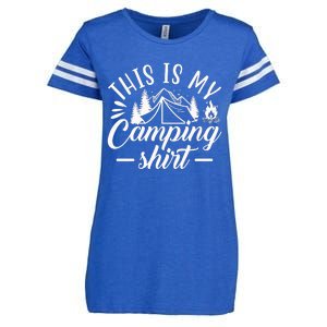 This Is My Camping Gift Funny Statet Saying Funny Gift Enza Ladies Jersey Football T-Shirt