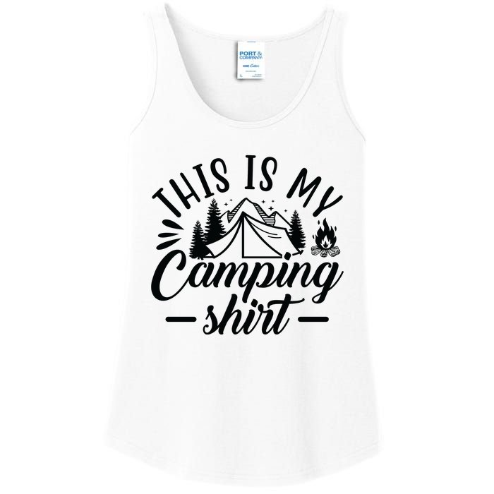 This Is My Camping Gift Funny Statet Saying Funny Gift Ladies Essential Tank