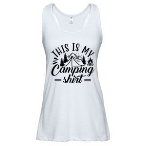 This Is My Camping Gift Funny Statet Saying Funny Gift Ladies Essential Flowy Tank